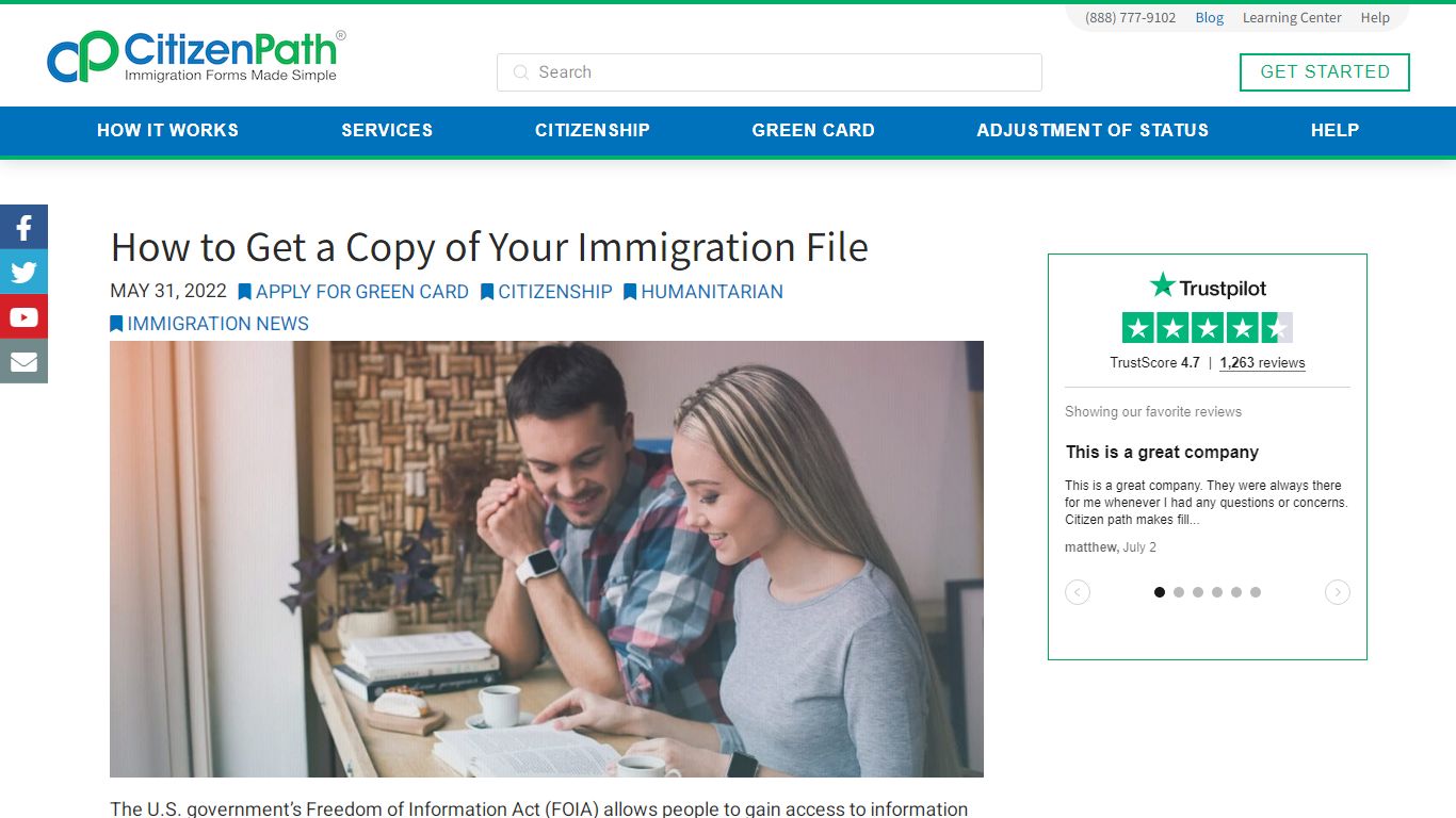 How to Get a Copy of Your Immigration File - CitizenPath